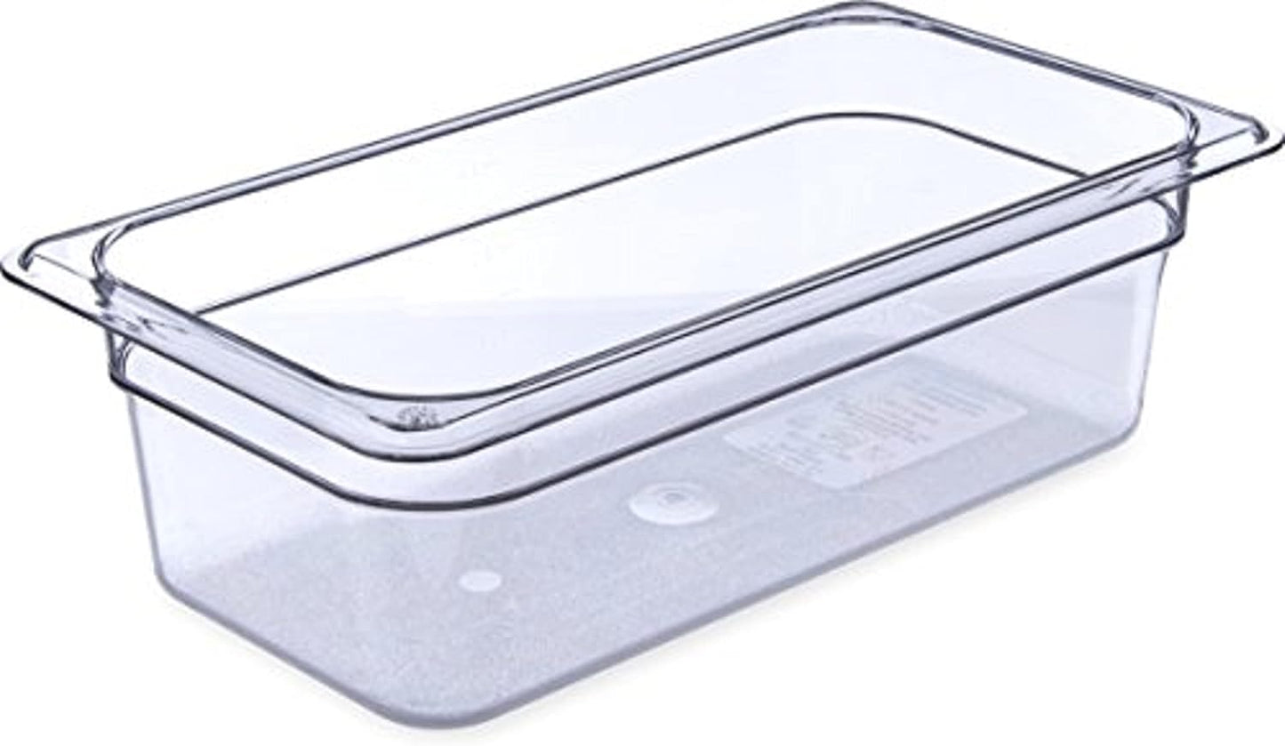 Deep Food Pan Polycarbonate - Food Storage Containers Commercial Hotel Plastic Food Pans Catering Buffets and Restaurants for Fruits Vegetables Beans Corns