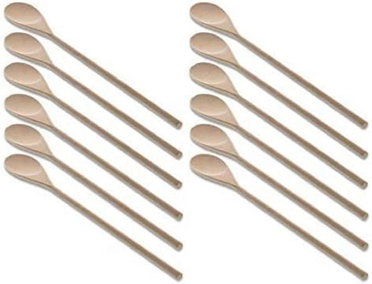 Classic Wooden Cooking Spoon Utensils Birchwood - Wooden Spoon Sets Wood Spoon Nonstick Utensil Comfort Grip Wood Spoons for Mixing Stirring Cooking