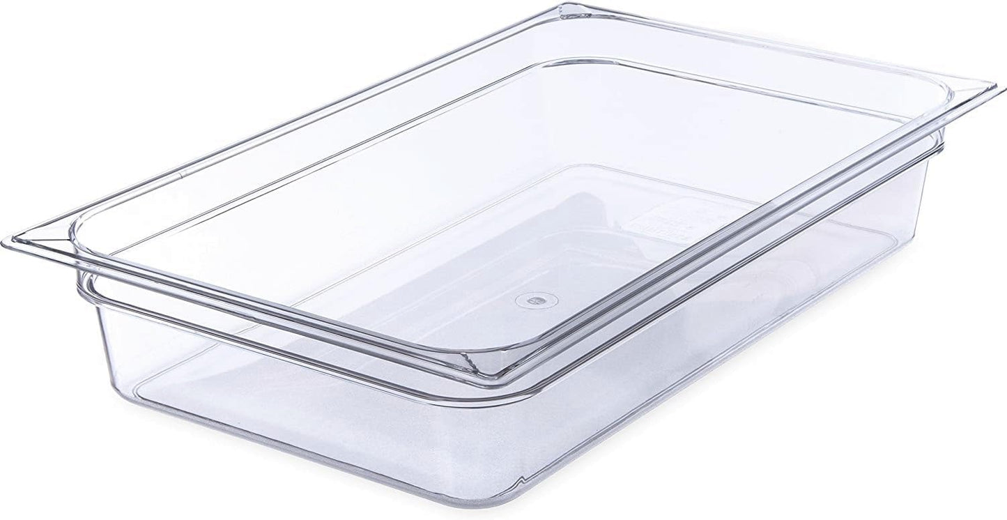 Deep Food Pan Polycarbonate - Food Storage Containers Commercial Hotel Plastic Food Pans Catering Buffets and Restaurants for Fruits Vegetables Beans Corns