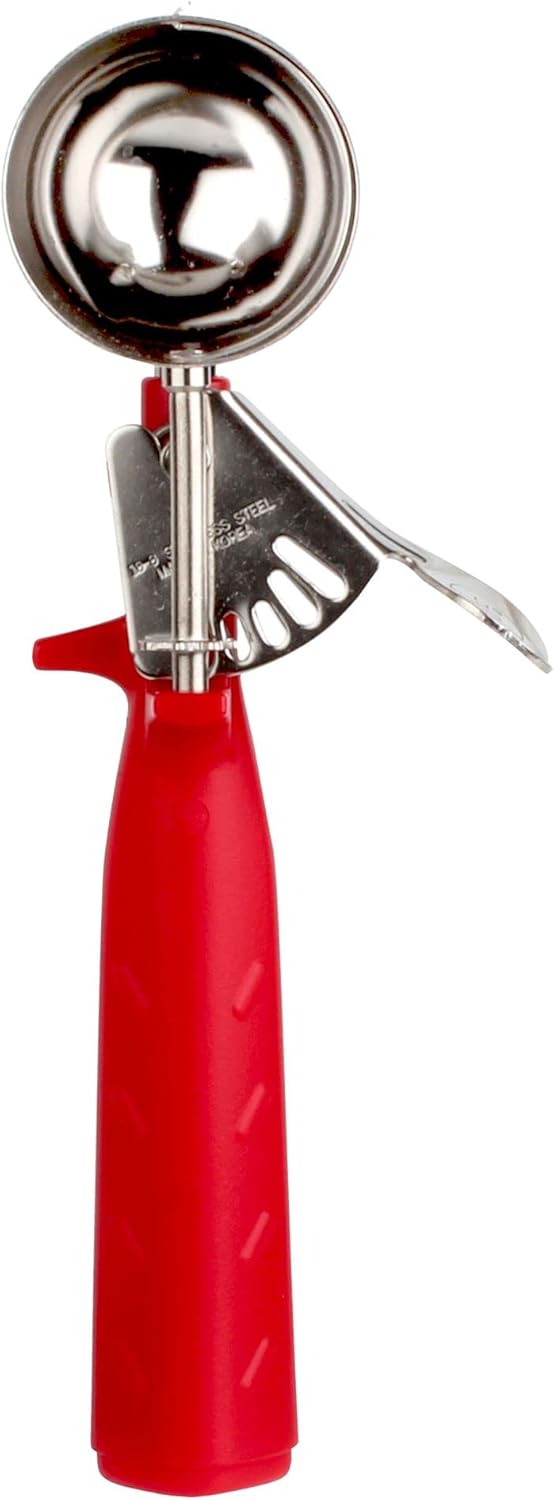 Disher Stainless Steel with Triangle Handle - Cookie Scooper for Baking Cookie Scoops For Portion Control Scoop Cupcake Batter Ice Cream Frozen Yogurt Gelatos