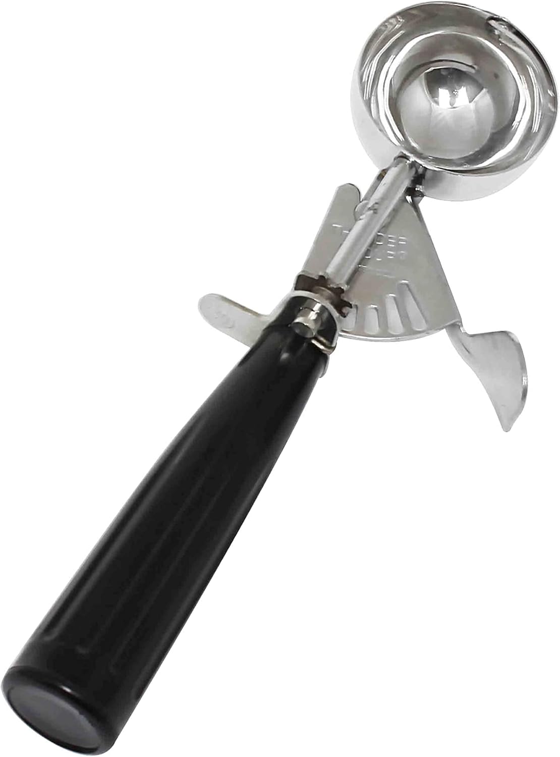 Ice Cream Disher Stainless Steel with Plastic Handle - Ice Cream Cookie Scooper for Baking Cookie Scoops Portion Control Scoop Cupcake Batter Ice Cream Yogurt Gelatos Sundaes