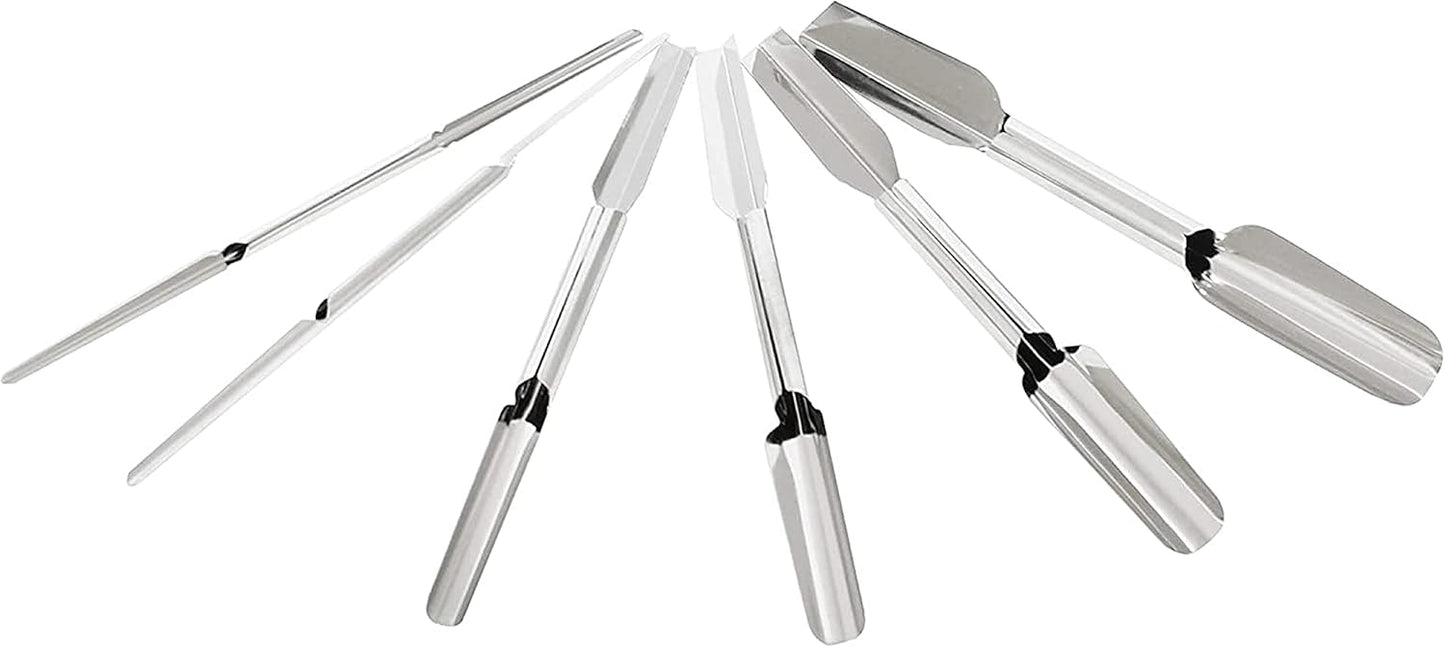 Set of 6 Stainless Steel Carving Knife Garnishing - Fruit Carving Knife Vegetable Fruit Culinary Kitchen Sculpting Modeling Tools Fruit & Vegetable Carving Tool for Garnishing