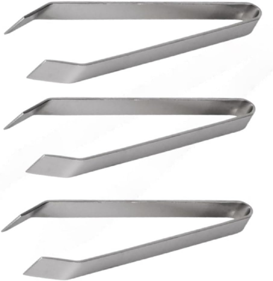 4-3/4" Stainless Steel Multifunctional Tong Set of 3 - Dishwasher safe Multi-function Precision Food Tweezers Cooking Tongs Kitchen Serving Tong for Home Kitchen Restaurants