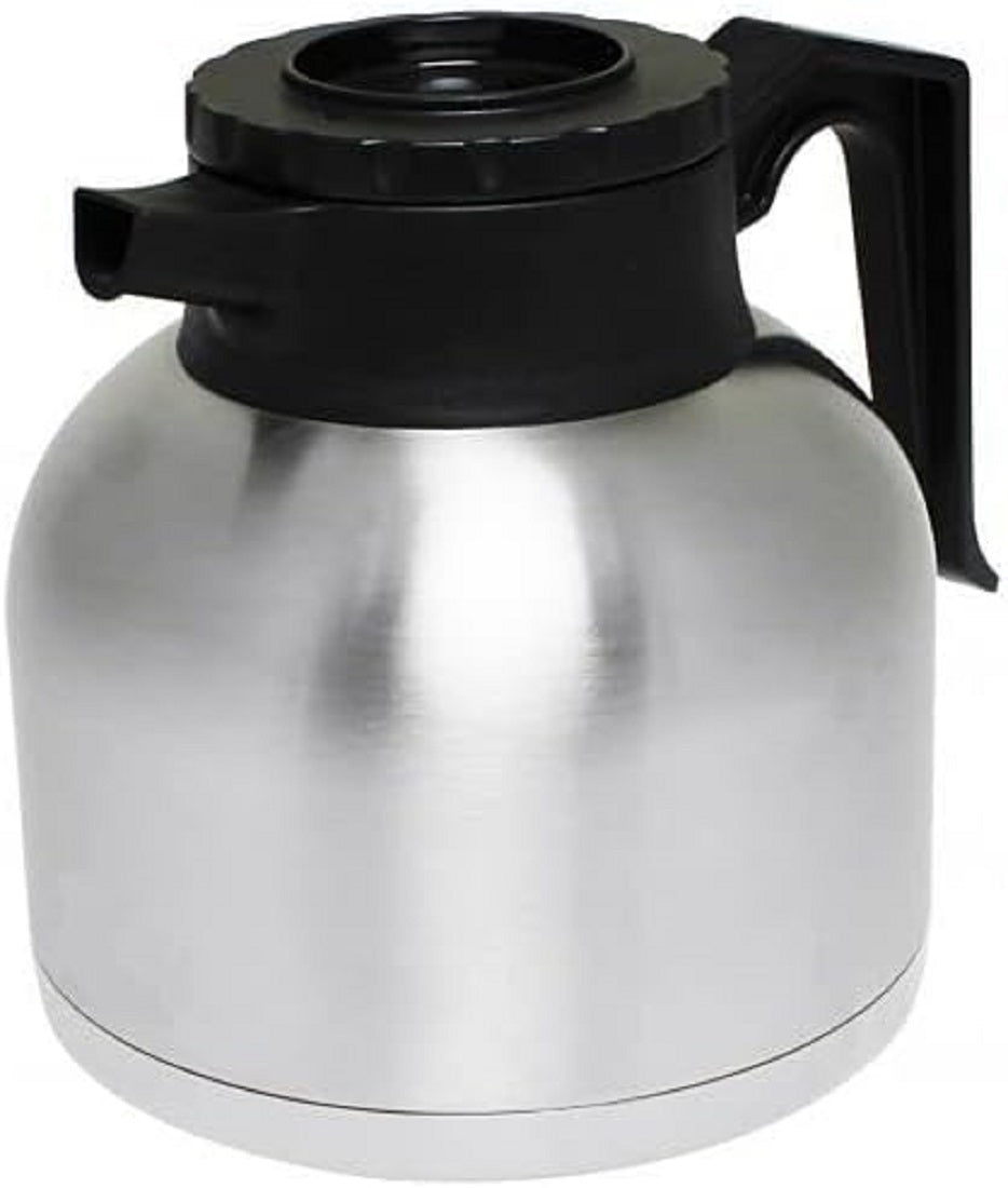 1.9 Liter/64 oz Coffee Server with Bru-Thru Lid Stainless Steel Body - Coffee Carafes for Keeping Hot Liquids Hot Water Urn Coffee Carafe Insulated Stainless Steel For Hot Drinks