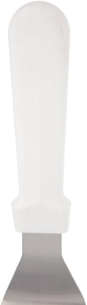 Flexible Solid Turner Stainless Steel with Plastic Handle- Burger Turner Scraper Turner Spatula for BBQ Grill Flat Top Griddle Kitchen Griddle Accessories