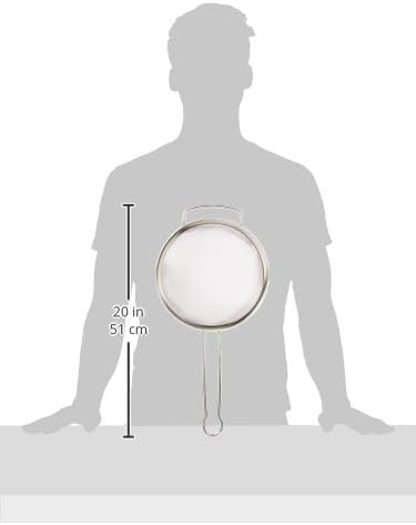 Single Mesh Strainer Stainless Steel with Frame and 3/4" Support Handle- Kitchen Utensil Food Strainer Skimmer Spoon for Cooking Sieve Sifters Rice Quinoa Pasta Fruits Vegetable