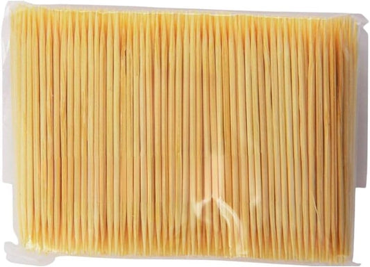 2-1/2" Round Bamboo Toothpicks Pack of 3000 - Fruit Toothpicks Bamboo Cocktail Picks Bamboo Toothpicks for Appetizers Fruit Cake Dessert Barbecue Snacks Sandwiches