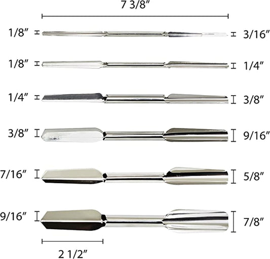 Set of 6 Stainless Steel Carving Knife Garnishing - Fruit Carving Knife Vegetable Fruit Culinary Kitchen Sculpting Modeling Tools Fruit & Vegetable Carving Tool for Garnishing