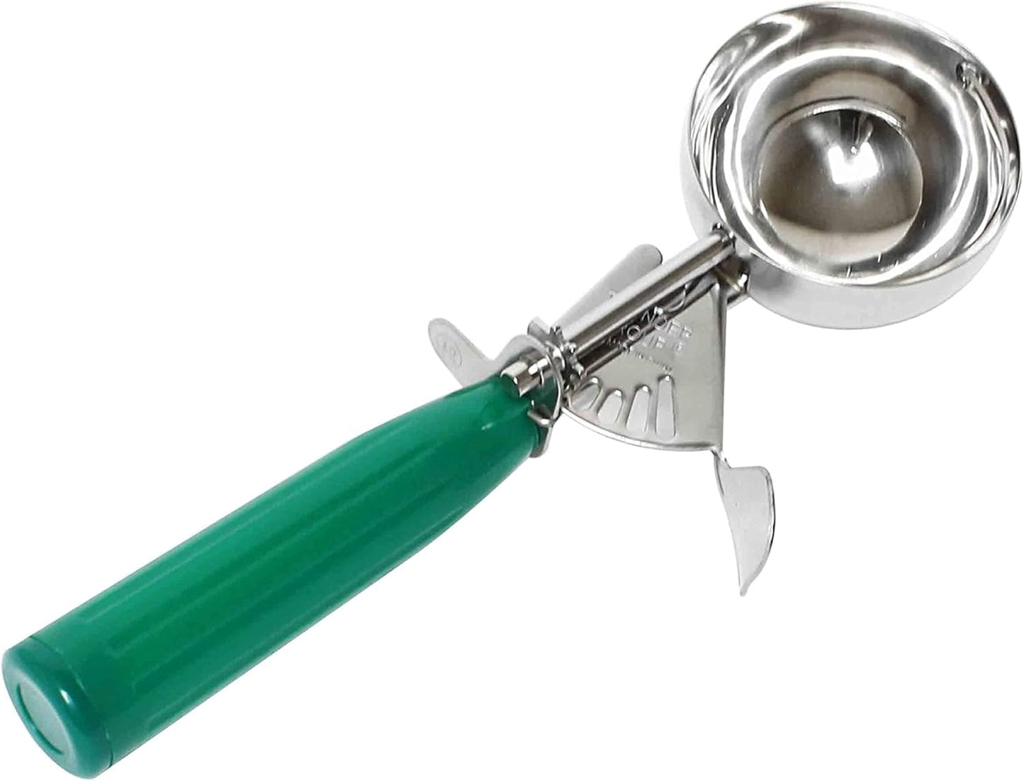 Ice Cream Disher Stainless Steel with Plastic Handle - Ice Cream Cookie Scooper for Baking Cookie Scoops Portion Control Scoop Cupcake Batter Ice Cream Yogurt Gelatos Sundaes