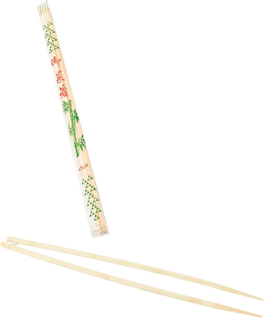 18” Long Bamboo Chopstick Set of 6 (6 Pairs)- Cooking Chopsticks Long Chop Sticks Reusable for Noodles Frying Hotpot Japanese Extra Long Home Kitchen Restaurants