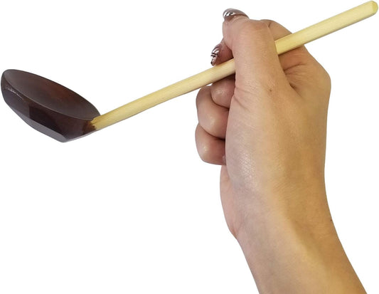 4” x 11” Bamboo Soup Serving Spoon - Bamboo Ladle Soup Spoons Cookware Utensils for Soup for Kitchen Cookware Home Restaurant