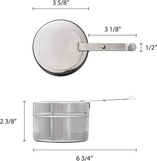 Stainless Steel Chafing Fuel Holder with Cover - Chafing Dish Fuel Holder Catering Food Warmers Buffet Heating Food Warmer Party Holiday Buffet Weddings Catering