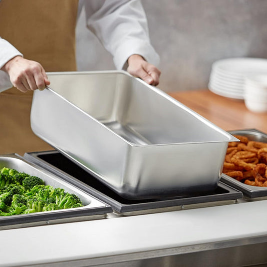 25 Qt. Aluminum Steam Table Water Pan 1mm Thickness - Steam Pan Hotel Pan for Food Warmer Buffet Server Restaurant Catering Supplies Catering Event Party Holiday Buffet Weddings