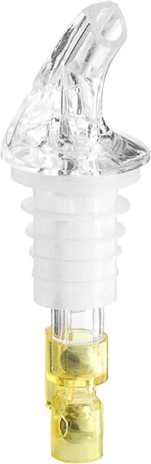 Measured Liquor Pourer with Tail Acrylonitrile Set of 12 - Cocktail Shot Dispenser Liquor Bottle Pourers Alcohol Liquor Pourers Bar Bartender Accessories
