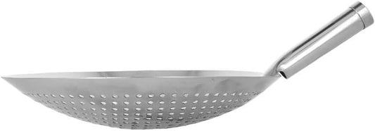 Oil Skimmer Stainless Steel Hole Size: 6mm - for Cooking and Frying Kitchen Utensils Wire Strainer Pasta Strainer Spoon Food Preparation Kitchen Strainer