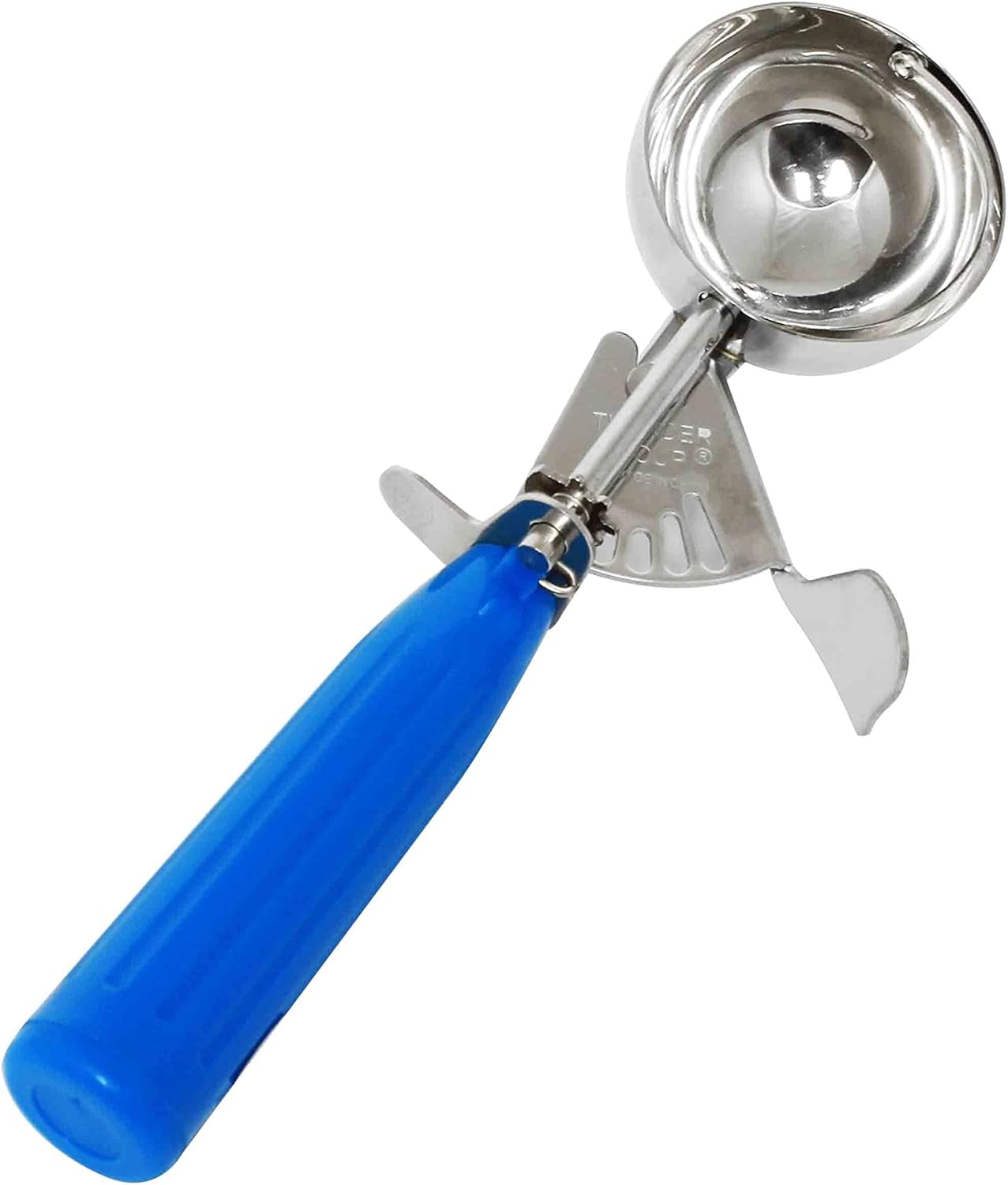 Ice Cream Disher Stainless Steel with Plastic Handle - Ice Cream Cookie Scooper for Baking Cookie Scoops Portion Control Scoop Cupcake Batter Ice Cream Yogurt Gelatos Sundaes