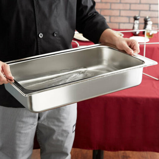 22" x 14" x 4-1/2" Full Size Dripless Water Pan Stainless Steel - Hold Water For Steam Table Chafing Dish Equipment For Food Warmer Steam Table Pans Water Pan For Food Pan