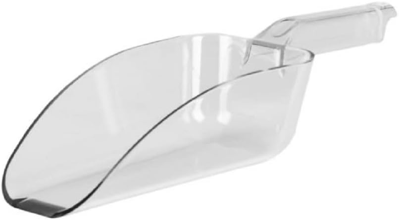 Ice Scoop Clear Polycarbonate-Utility Ice Scooper Dishwasher Safe Kitchen Ice Scooper for Ice Maker Kitchen Scoop for Weddings Bar Ice Bucket Kitchen Popcorn Food Candy Sugar
