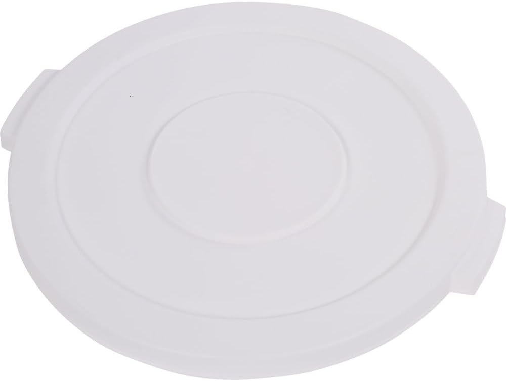 Round Trash Can Lid only Height White Color- Wastebasket Garbage Bin Lid Recycling Bin Cover Kitchen Bathroom Bedroom Office Trash Can