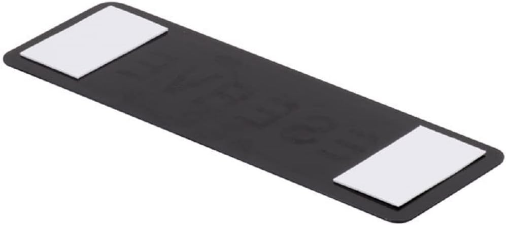 9" x 3" Reserved Sign with Easy Peel Self-Adhesive White on Black Color Set of 2- Door Sign Waterproof Self Adhesive Store Signs Indoor/Outdoor Warning Marker Home Business Use