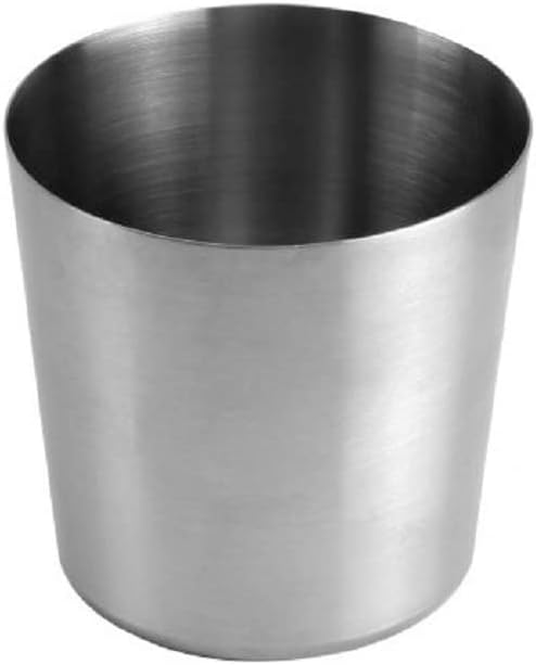 13 oz. Stainless Steel French Fry Cup Set of 2- French Fry Holder Stainless Steel Fry Cup Appetizer Cups For Serving Chips Onion Rings Tater Tots or Vegetables