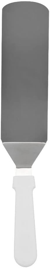 Flexible Solid Turner Stainless Steel with Plastic Handle- Burger Turner Scraper Turner Spatula for BBQ Grill Flat Top Griddle Kitchen Griddle Accessories