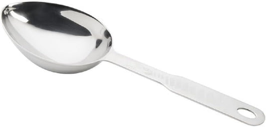 Heavy Duty Oval Measuring Spoon Stainless Steel- Measure Spoon for Baking & Cooking Dry and Liquid Ingredients Spoon Metal Measuring Cup Kitchen Gadget