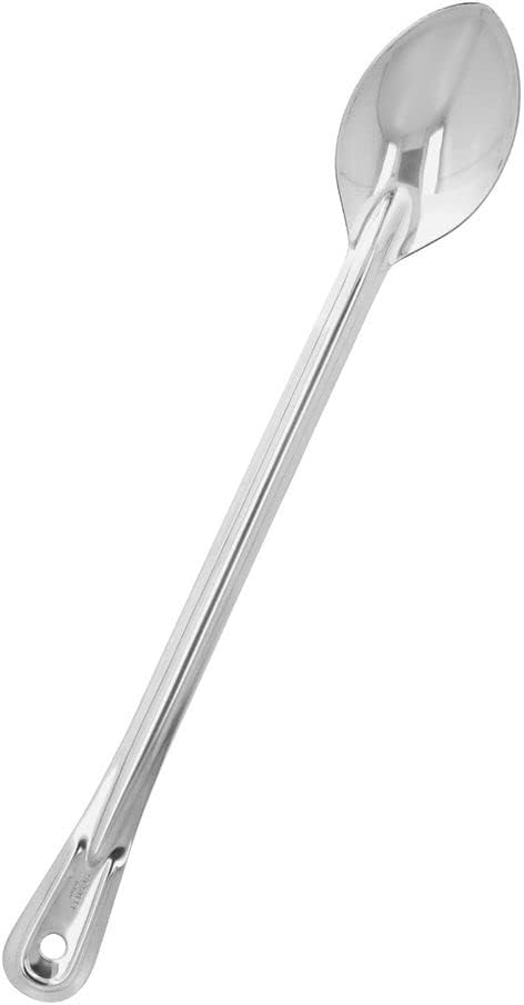 Extra Long Basting Spoon Stainless Steel 1.5 mm Thickness Heavy-Duty- Basting Spoon Utensil Spoon for Mixing Stirring Cooking & Serving Kitchen Accessories Restaurants Home