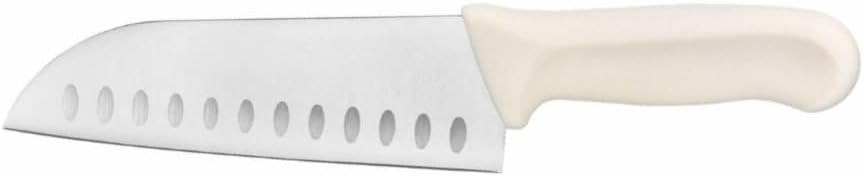 7” Blade Santoku Knife Hollow Ground German Steel with Polypropylene Handle- Razor Sharp Kitchen Chefs Knife for Meat Poultry Cutting Home Kitchen Restaurants