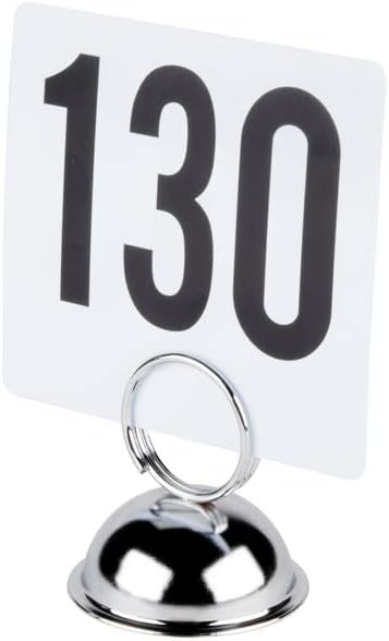 3 Ring Menu Clip Chrome Plated Iron Set of 12- Table Number Holders Place Card Holder Table Picture Holder Wire Photo Holder Clips Picture Note Photo Stand