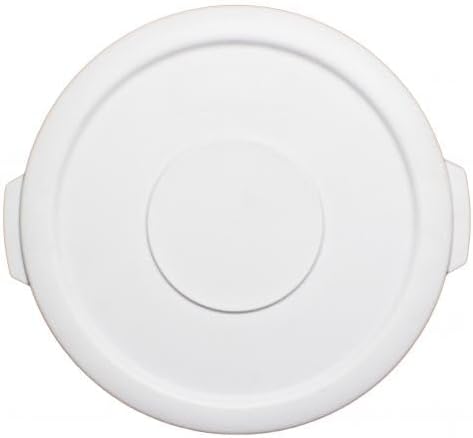 Round Trash Can Lid only Height White Color- Wastebasket Garbage Bin Lid Recycling Bin Cover Kitchen Bathroom Bedroom Office Trash Can