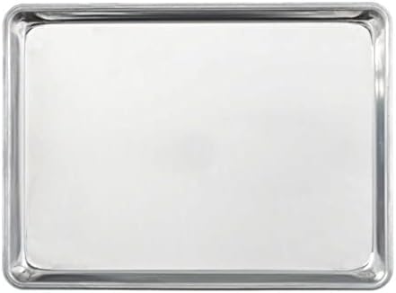 Quarter Size Aluminum Sheet Pan 9-1/2" x 13" Baking Sheets 18 Gauge Set of 2-Oven Safe Baking Pan Baking Tray Cookie Sheet Baking Sheet for Oven Perfect for Baking Roasting and More