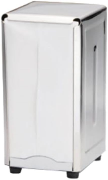 Stainless Steel Napkin Dispenser Dual Side Fold with Polished Finish - Table Top Napkin Dispenser for Kitchen Dining Table Suitable for All Dining Room