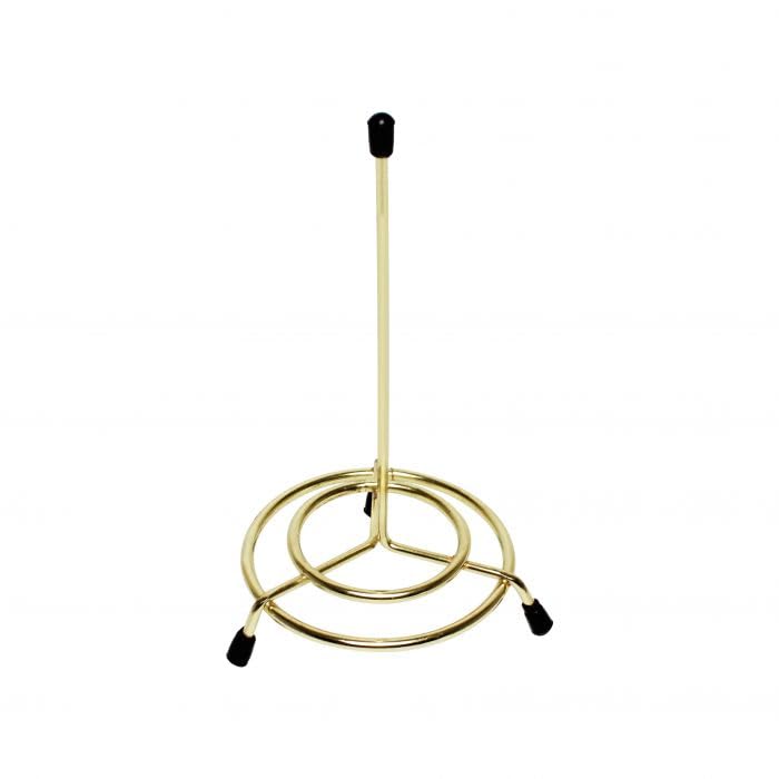 3-1/2" x 6" Check Spindle Iron Plated Gold Finished Set of 6 - Restaurant Check Spindle Receipt Holder Check Holders for Restaurants Eatery Bar and Cafe