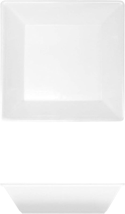 Square Bowl Passion Melamine - Dishwasher Safe Break-Resistant Serving Bowl Soup Bowl for Salads Rice Pasta Dessert Side Dishes Home Restaurants