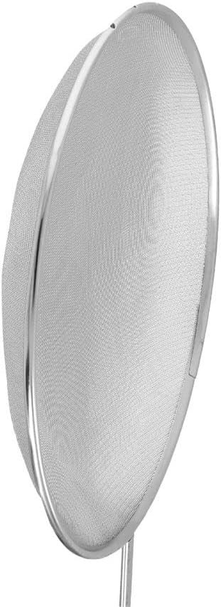 Mesh Oil Skimmer Stainless Steel - Mesh Strainer Skimmer Fine Mesh Strainer Perfect for Skimming Grease Foam Sift Strain Drain Rinse Vegetables Pastas Tea