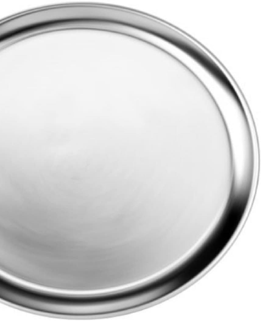 Pizza Tray Pan Wide Rim Aluminum Set of 3- Bakeware Round Pizza Pan Pizza Tray Baking Tray Round Baking Tray for Home Kitchen Pizzeria & Restaurants