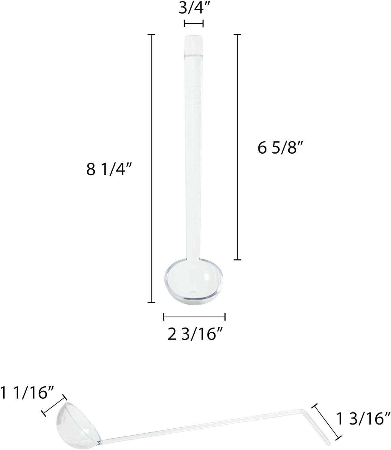 Kitchen Ladle Polycarbonate - Sauce Ladle Serving Ladle for Stirring Portioning Serving Soups Chili Stew in Restaurants Home Best Serving Kitchen Accessories