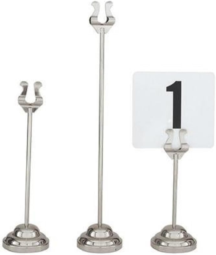Plastic Table Numbers 4" x 4" Black on White Color Double Sided- Plastic Restaurant Wedding Table Number Cards Signs for Party Banquets Wedding Reception and Restaurants