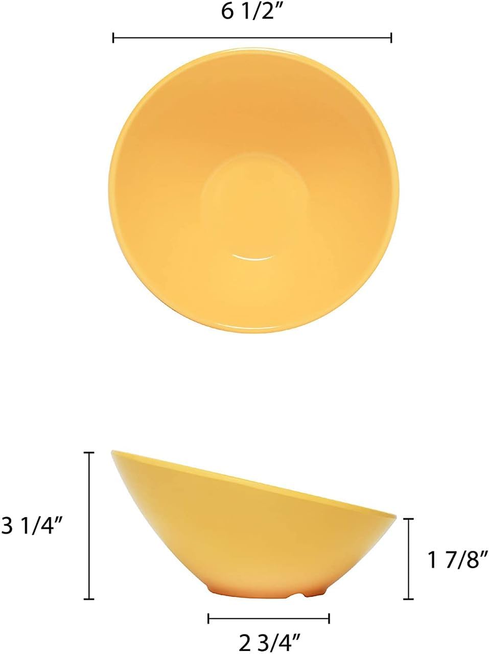Cascading Bowl Melamine Set of 12- Dishwasher Safe Break-Resistant Serving Bowl Serving Dishes for Salads Rice Pasta Dessert Side Dishes Dinner Parties