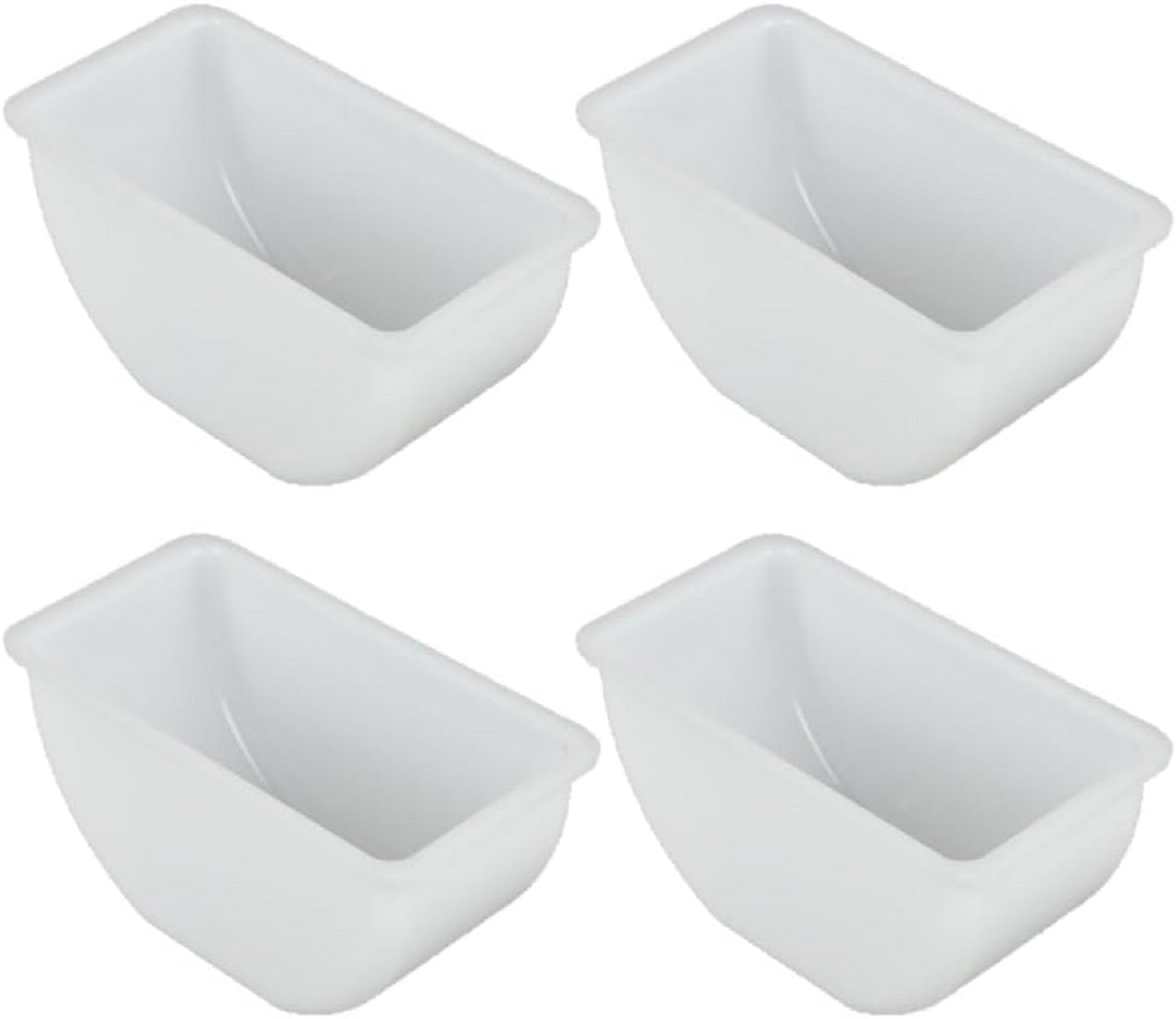 Set of 4 Condiment Replacement Insert - Condiment Dispenser Serving Container Garnish Tray Bar Caddy Condiment Server Caddy Garnish Holder for Home Work Restaurant