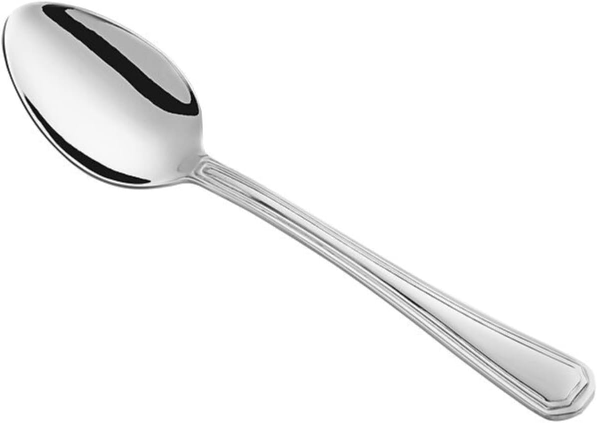 Wilshire Stainless Steel Set of 12- Stainless Steel Silverware Flatware Cutlery Kitchen Tableware Set for Home and Restaurant for Soup Spoons Round Spoons