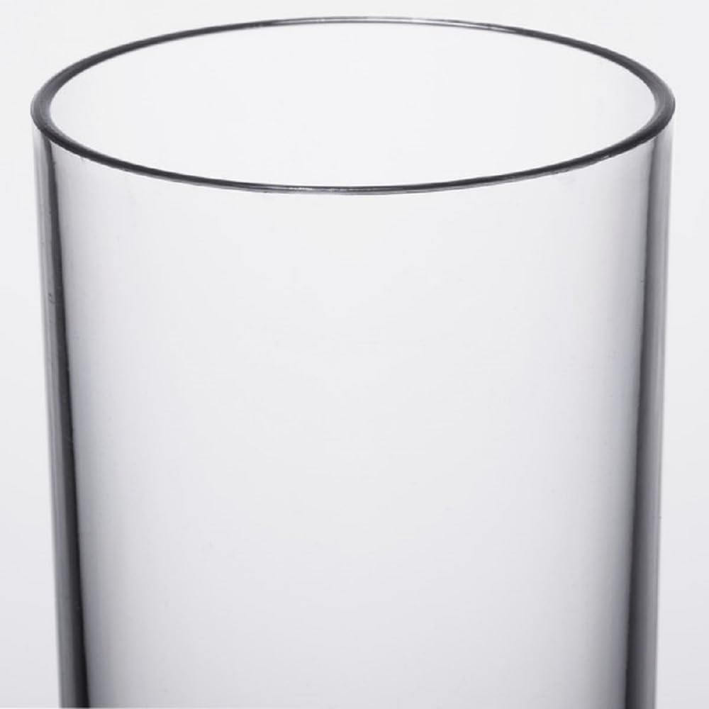 Classic Tumbler Polycarbonate with Footed Heavy Base Clear Color- Highball Drinking Glass Clear Tall Glass Cup Water Glass Mojito Glass Cup Cocktail Glass