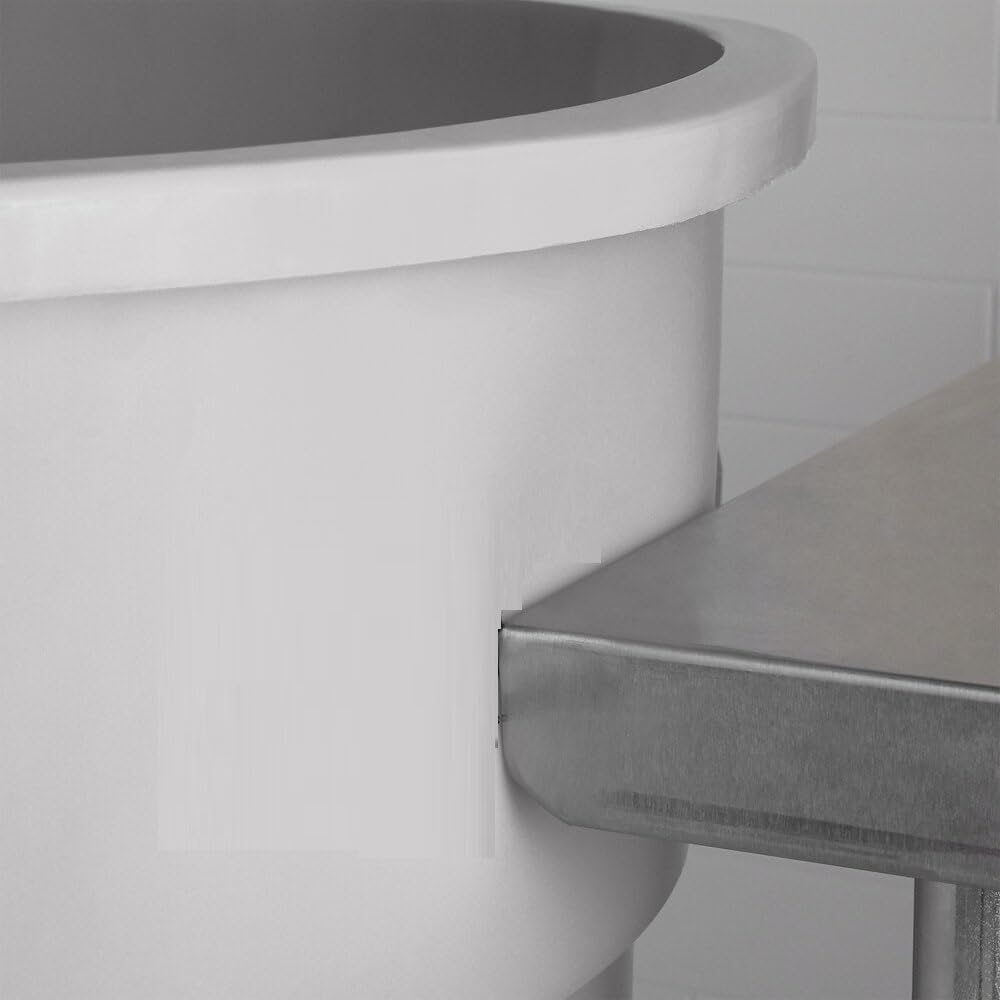Round Trash Can Height White Color- Wastebasket Garbage Bin Trash Container Recycling Bin Kitchen Bathroom Bedroom Office Trash can