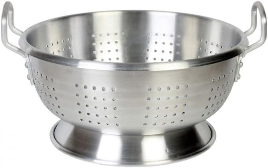 Heavy Duty Colander Commercial Pasta Strainer Aluminum- Pasta Spaghetti Berry Fruit Vegetable Kitchen Food Strainer Basket