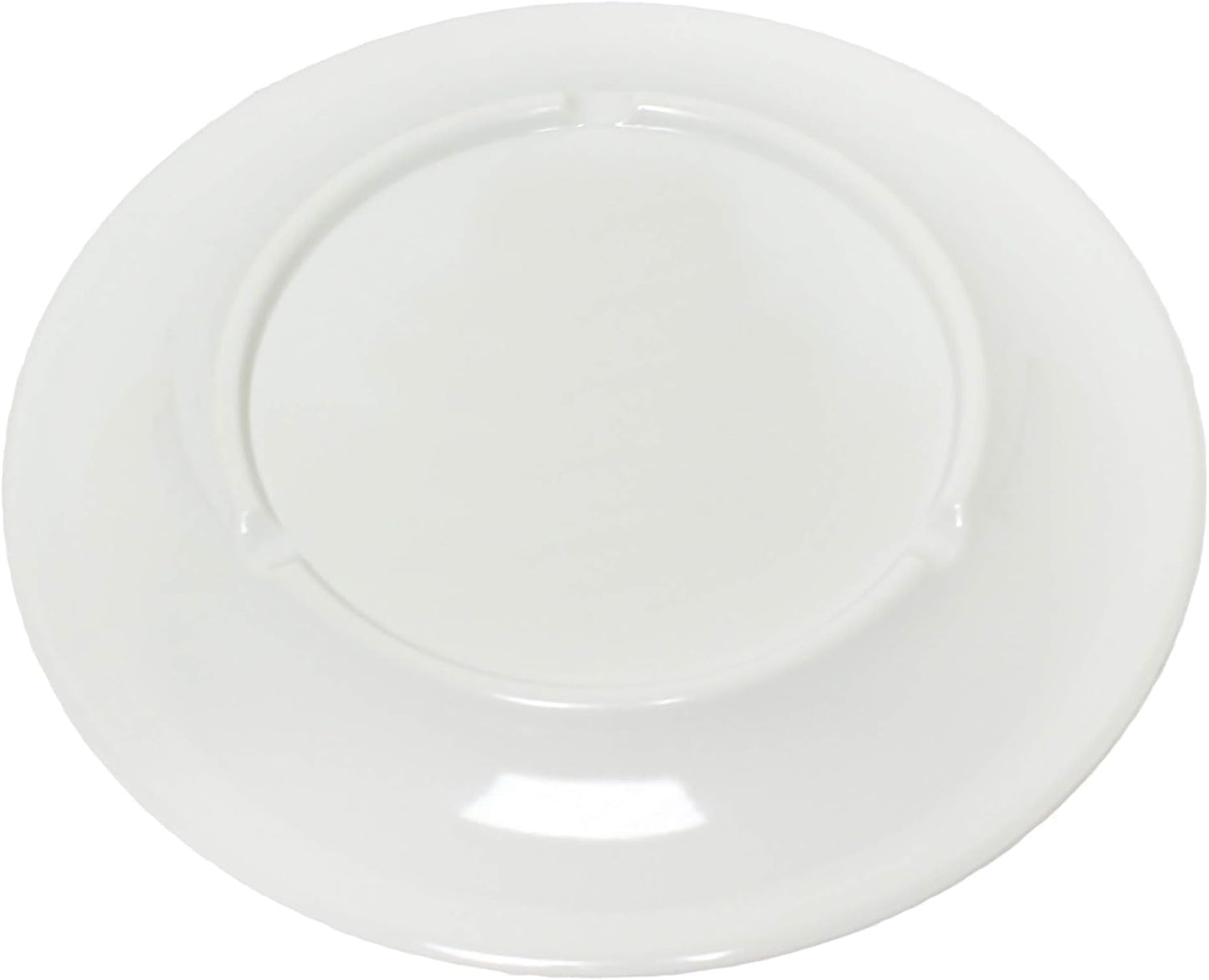 Graham Round Dinner Plates Wide Rim Melamine Set of 12- Dishwasher Safe Break-Resistant Reusable Plates Kitchen Plates Dinnerware Dishes for Home Kitchen Restaurants