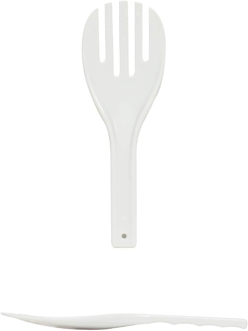 Rice Serving Spoon White Color Polypropylene- Rice Spoon Scooper Spatula Paddle Serving Works for Rice Mashed Potato and More