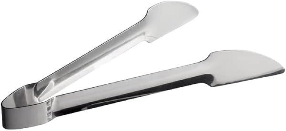 Hamburger Tong Stainless Steel- Heavy Duty Flipping Tongs Multifunctional Stainless Steel Food Tongs for Beefsteak Bread Hamburger BBQ Meats Pizza Pies Bread Fish