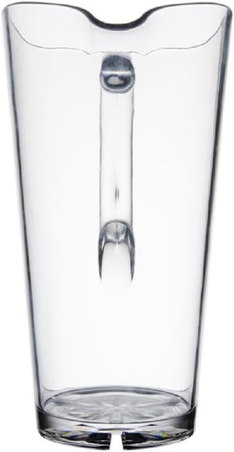 Water Pitcher Polycarbonate- Carafe Clear Plastic Pitcher Juice Containers for Water Iced Tea Juice Beverage Milk Cold Brew Mimosa Bar Perfect for Home and Restaurants