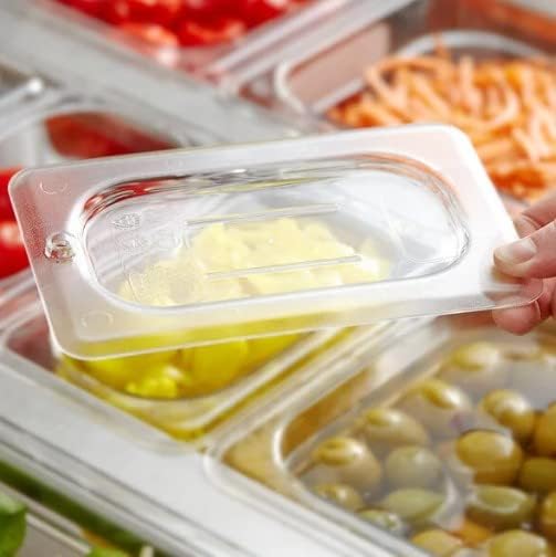 Solid Polycarbonate Food Pan Lid - Food Storage Container Cover Restaurant Commercial Hotel Pans Cover for Food Prep Fruits Vegetables Beans Corns